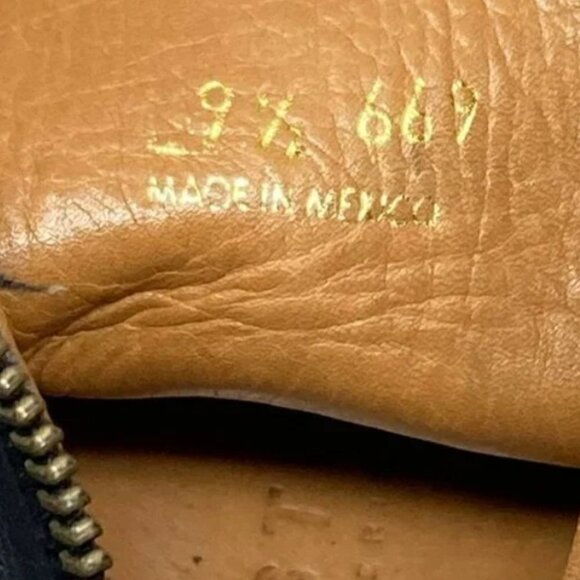 Bed Stu Dugas Laurel Black Leather Cap Toe Lace Up Rear Zip Ankle Boots Size 9.5 - Picture 12 of 12